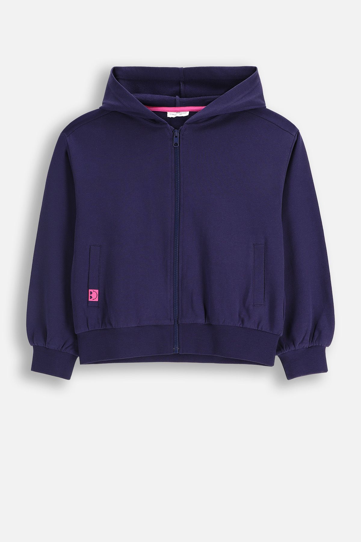 tiara7013 Bluza dresowa z kapturem fioletowa z kieszenią kangurką i