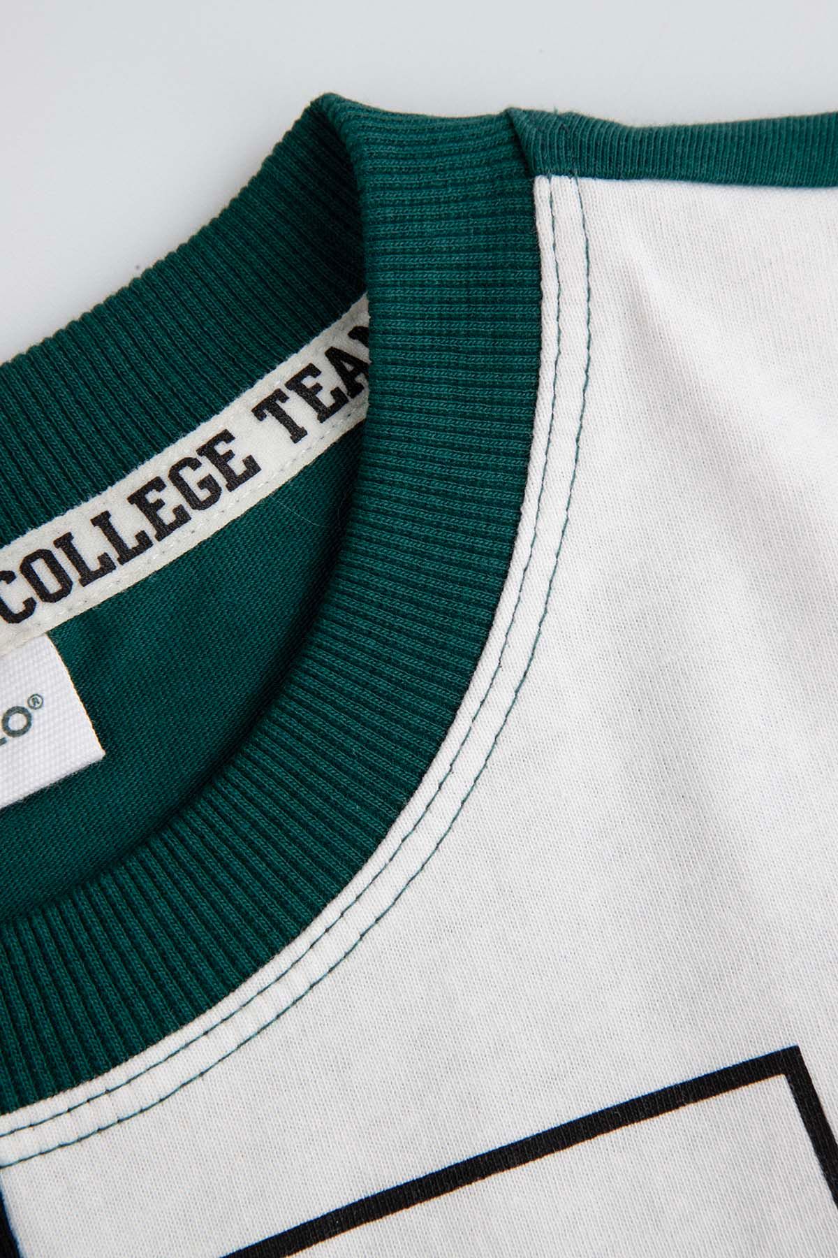 T-shirt z krótkim rękawem wielokolorowy z napisami na