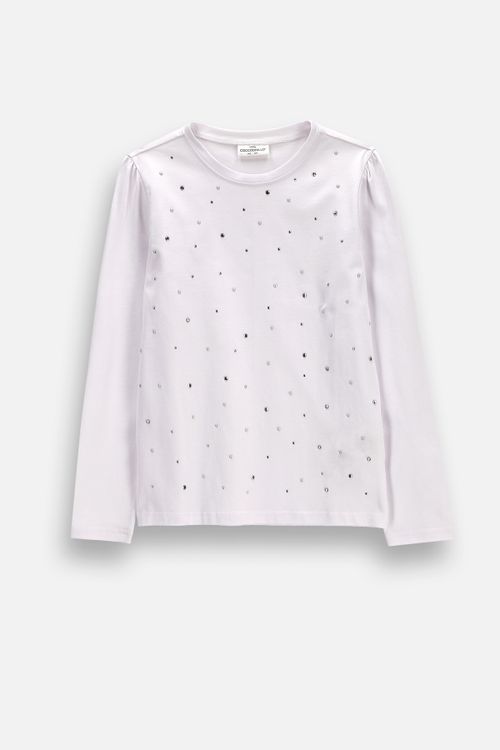 COCCODRILLO COCCODRILLO T-shirt z długim rękawem rozmiar 146 kolor biały dla Dziewczynki