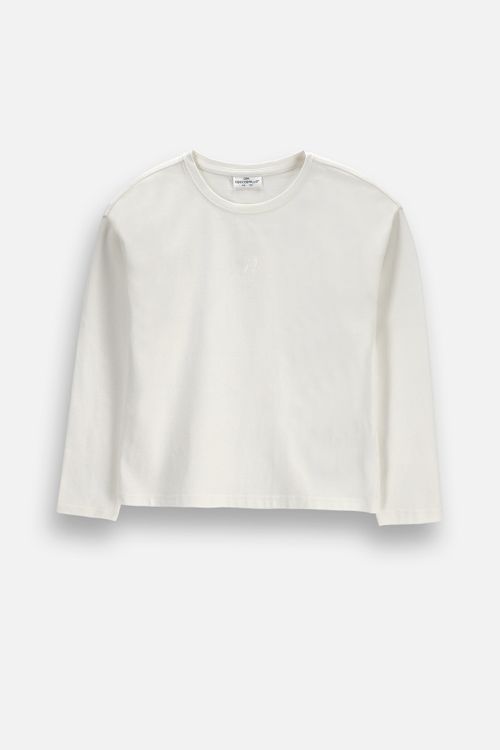 COCCODRILLO COCCODRILLO T-shirt z długim rękawem rozmiar 146 kolor ecru dla Dziewczynki