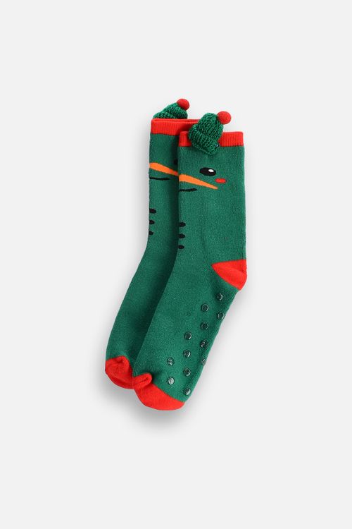 COCCODRILLO COCCODRILLO Skarpetki frotte MERRY XMAS rozmiar 30 / 33 kolor zielony dla Dziecka