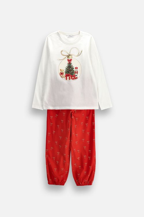 COCCODRILLO COCCODRILLO Piżama dziewczęca MERRY XMAS rozmiar 164 kolor wielokolorowy dla Dziewczynki