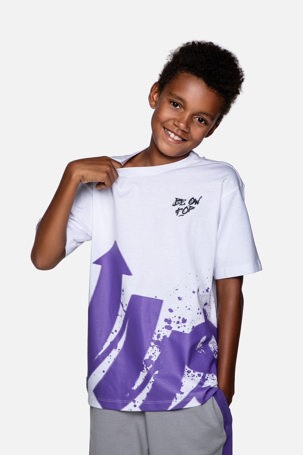 【CPGN STUDIO】DTP BABY FLOWERS Short Sleeve T-shirt T-shirt z krótkim rękawem chłopięcy przedłużany oversize z