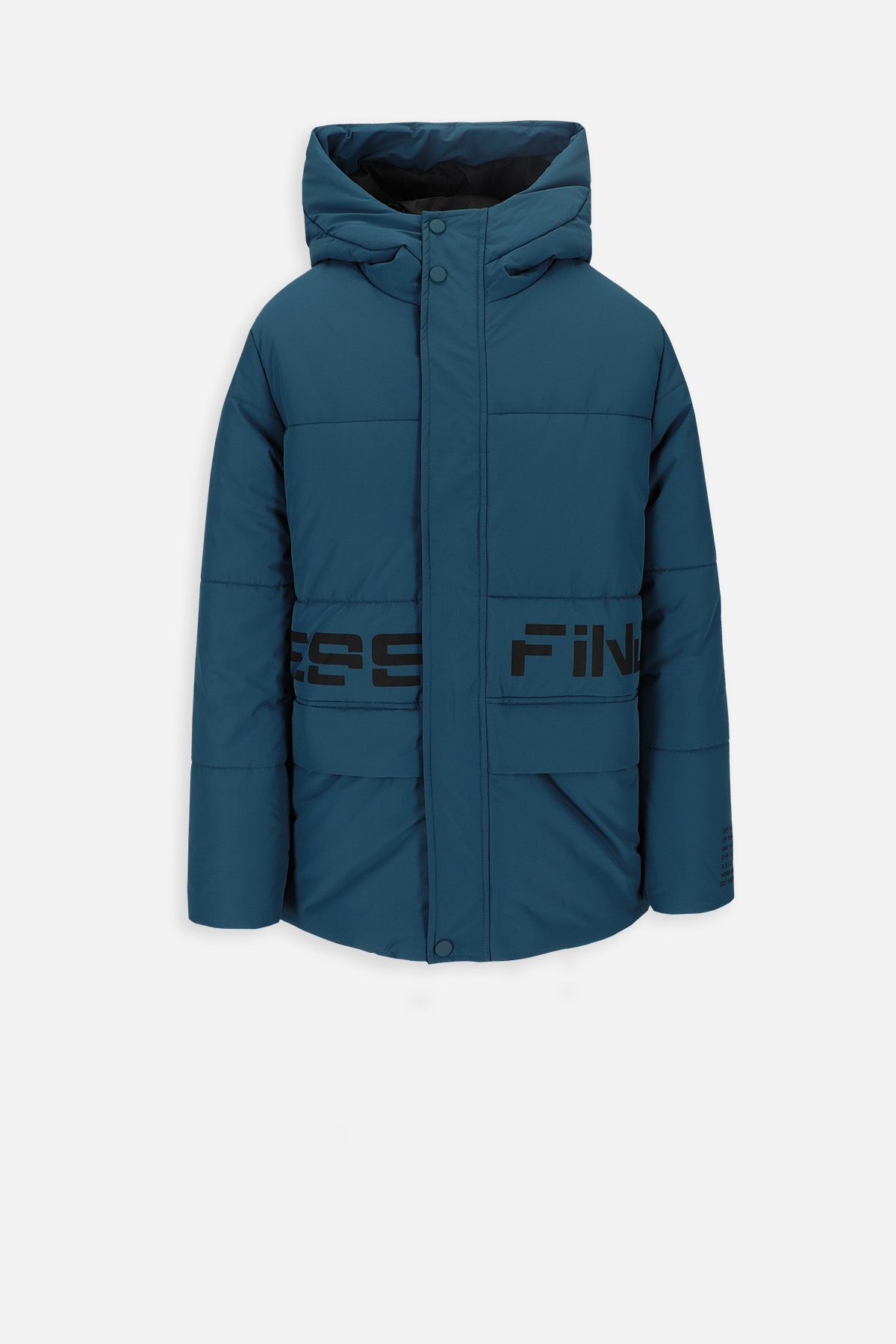 Kurtka zimowa chłopięca pikowana z polarową podszewką - Coccodrillo