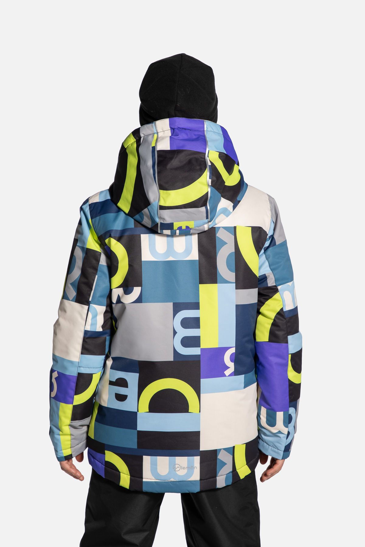 Kurtka narciarska chłopięca z polarową podszewką i powłoką