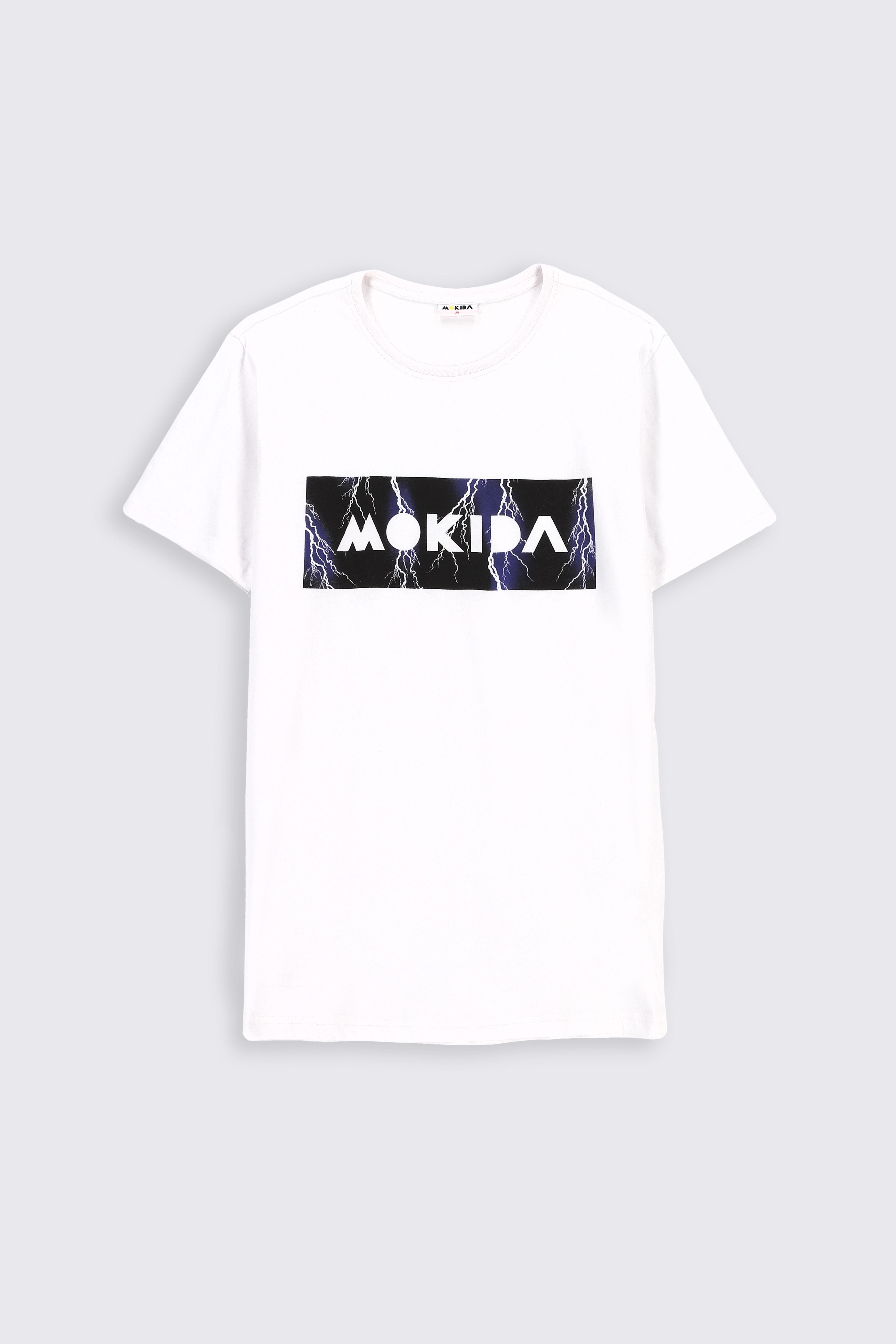 T-shirt z krótkim rękawem biały z aplikacją - Coccodrillo