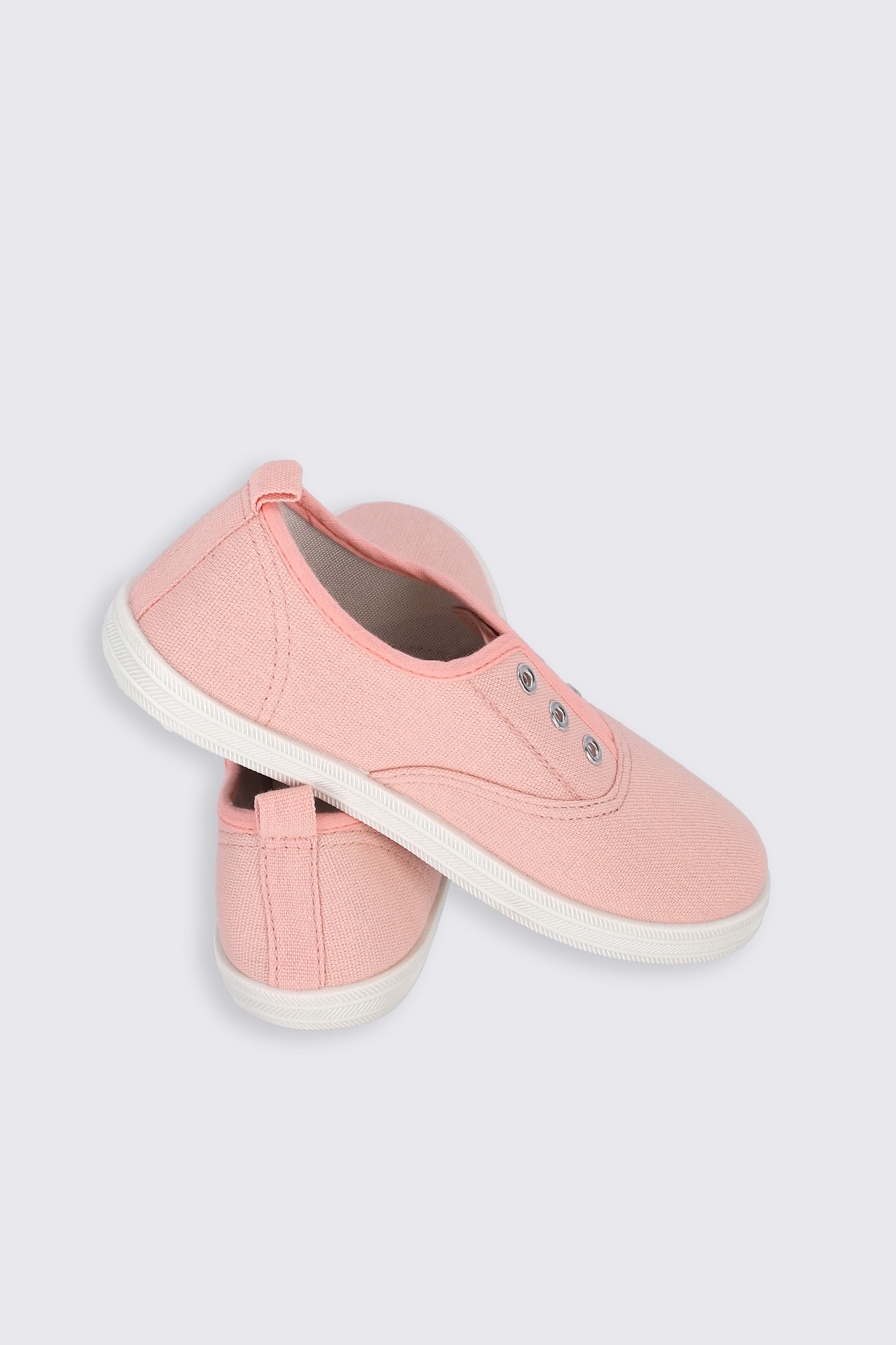 Trampki wsuwane jasnoróżowe niskie z białą podeszwą - Coccodrillo