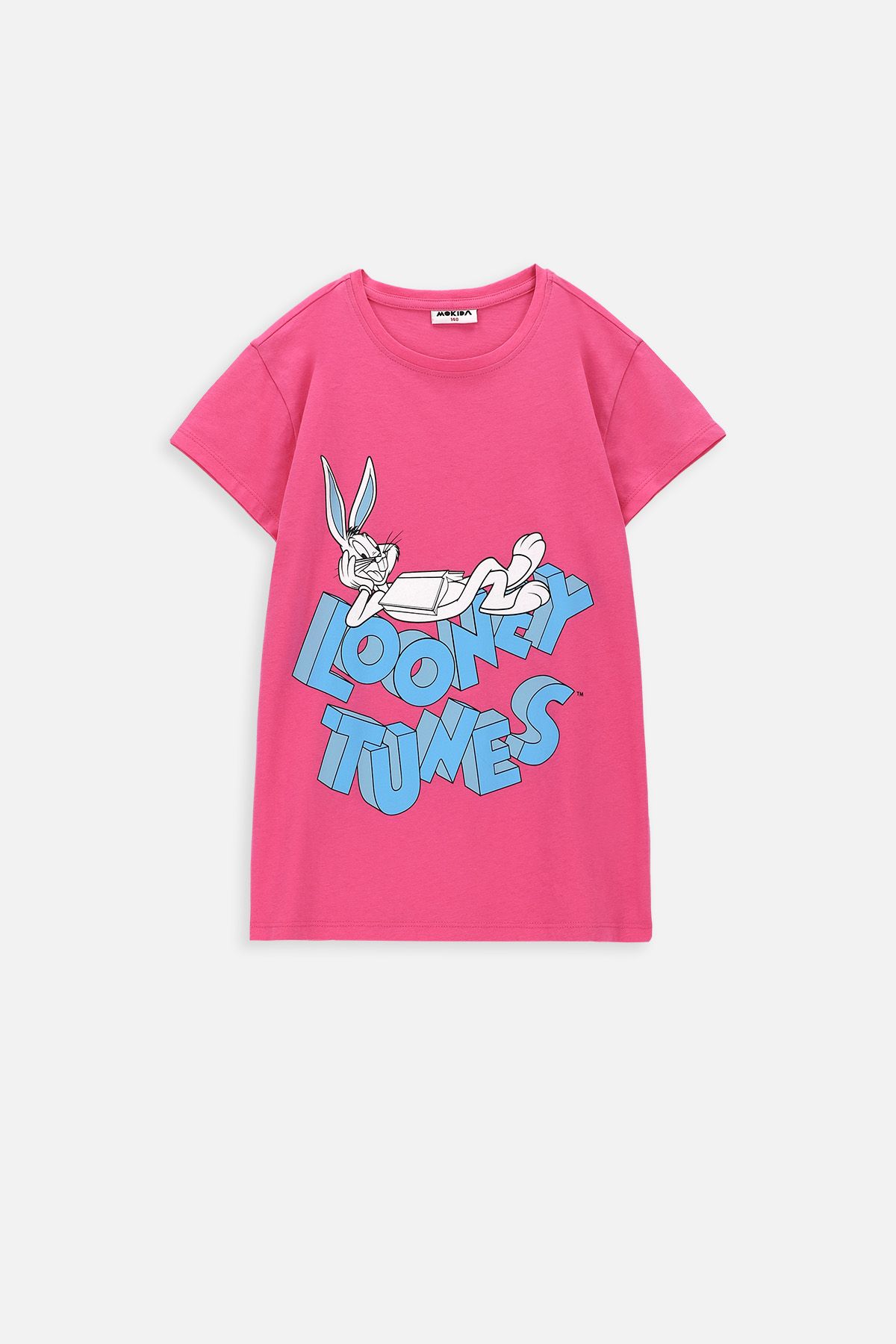 T-shirt with short sleeves LOONEY TUNES pink with print