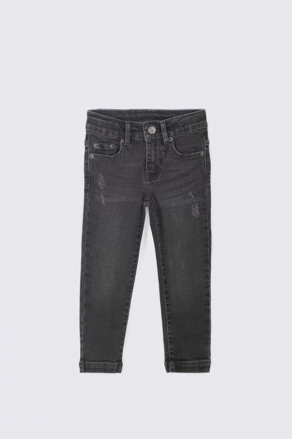 Spodnie jeansowe szare z przetarciami SLIM FIT 2164828