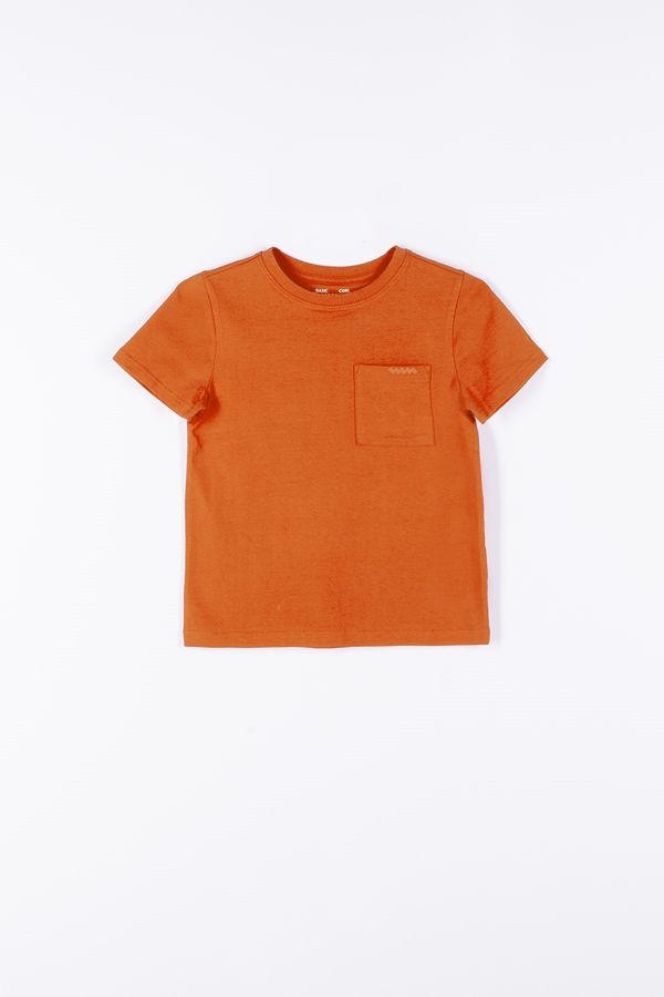T-shirt z krótkim rękawem w kolorze pomarańczowym  2197040
