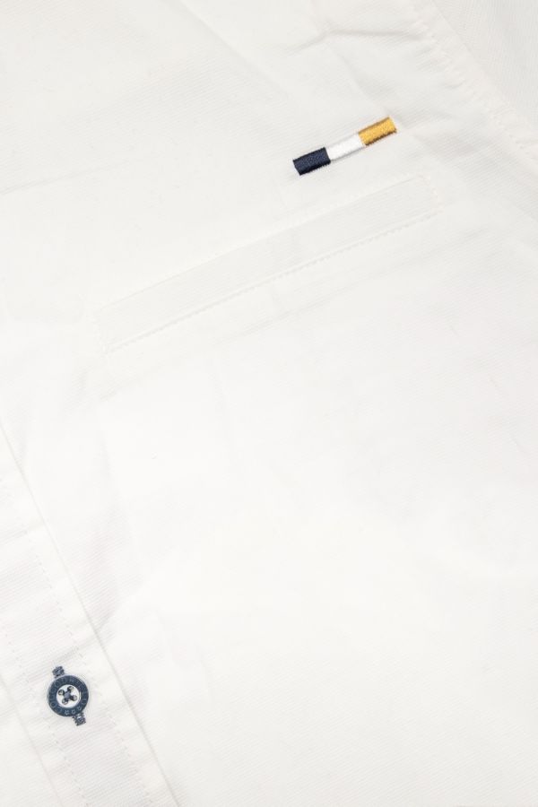 Koszula z długim rękawem biały z klasycznym kołnierzykiem
