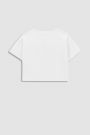 T-shirt z krótkim rękawem biały typu crop top 2208597