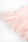 Bluzka z krótkim rękawem różowa gładka z tiulowymi rękawami 2208888