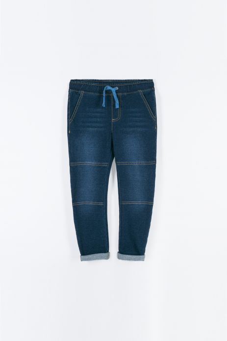 Spodnie jeansowe wiązane w pasie dla chłopców