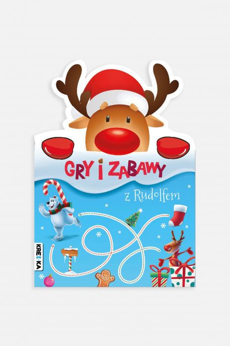 "Gry i zabawy z Rudolfem" książka z zadaniami i naklejkami od 6 do 8 lat
