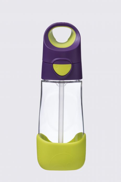 Butelka tritanowa ze słomką fioletowa 450 ml 9 m+ 2