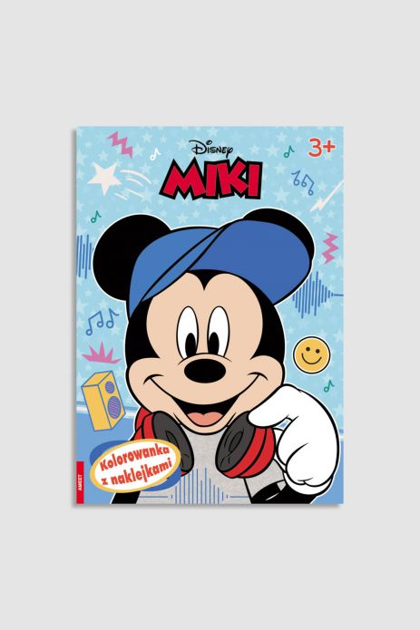 "Kolorowanka z naklejkami. Disney: Miki" książka z zadaniami od 3 do 5 lat