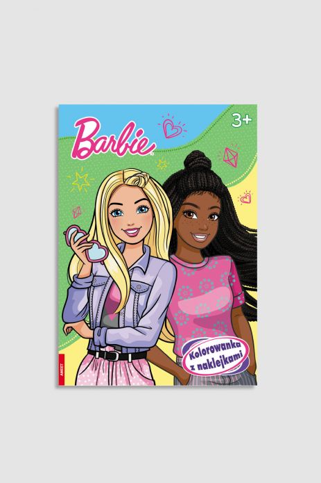 "Kolorowanka z naklejkami. Barbie: Dreamhouse Adventures" książka z zadaniami od 3 do 5 lat