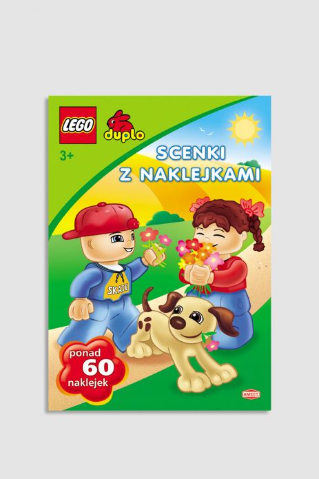 "Scenki z naklejkami. LEGO DUPLO" książka z zadaniami od 3 do 5 lat