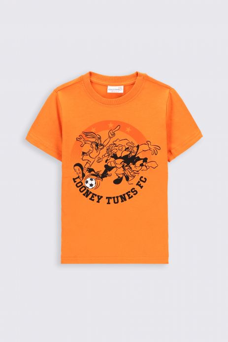 T-shirt z krótkim rękawem pomarańczowy,licencja LOONEY TUNES 2