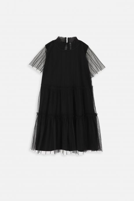Sukienka tiulowa czarna gładka 2