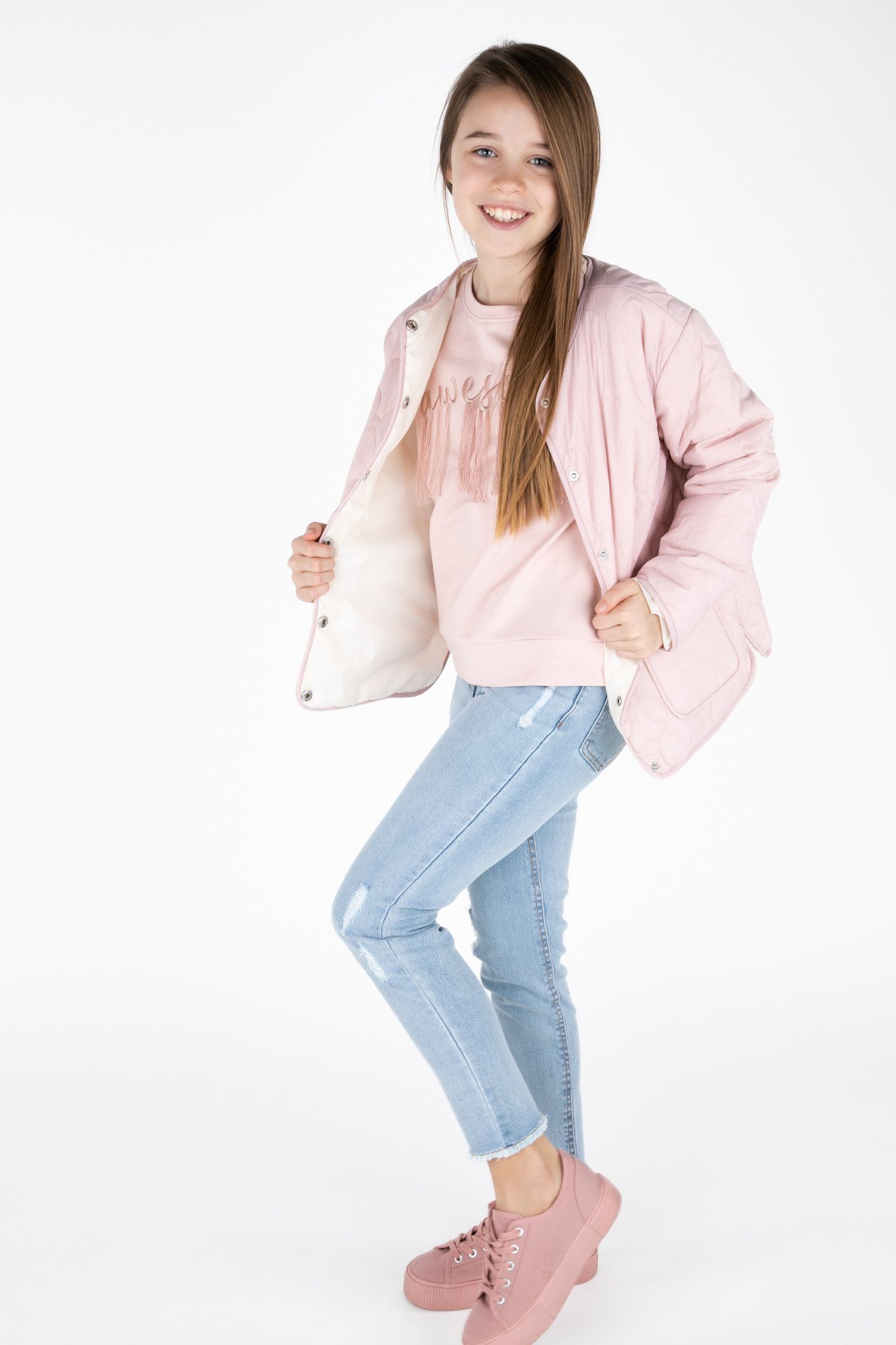 Jacket with lining pink quilted - Coccodrillo