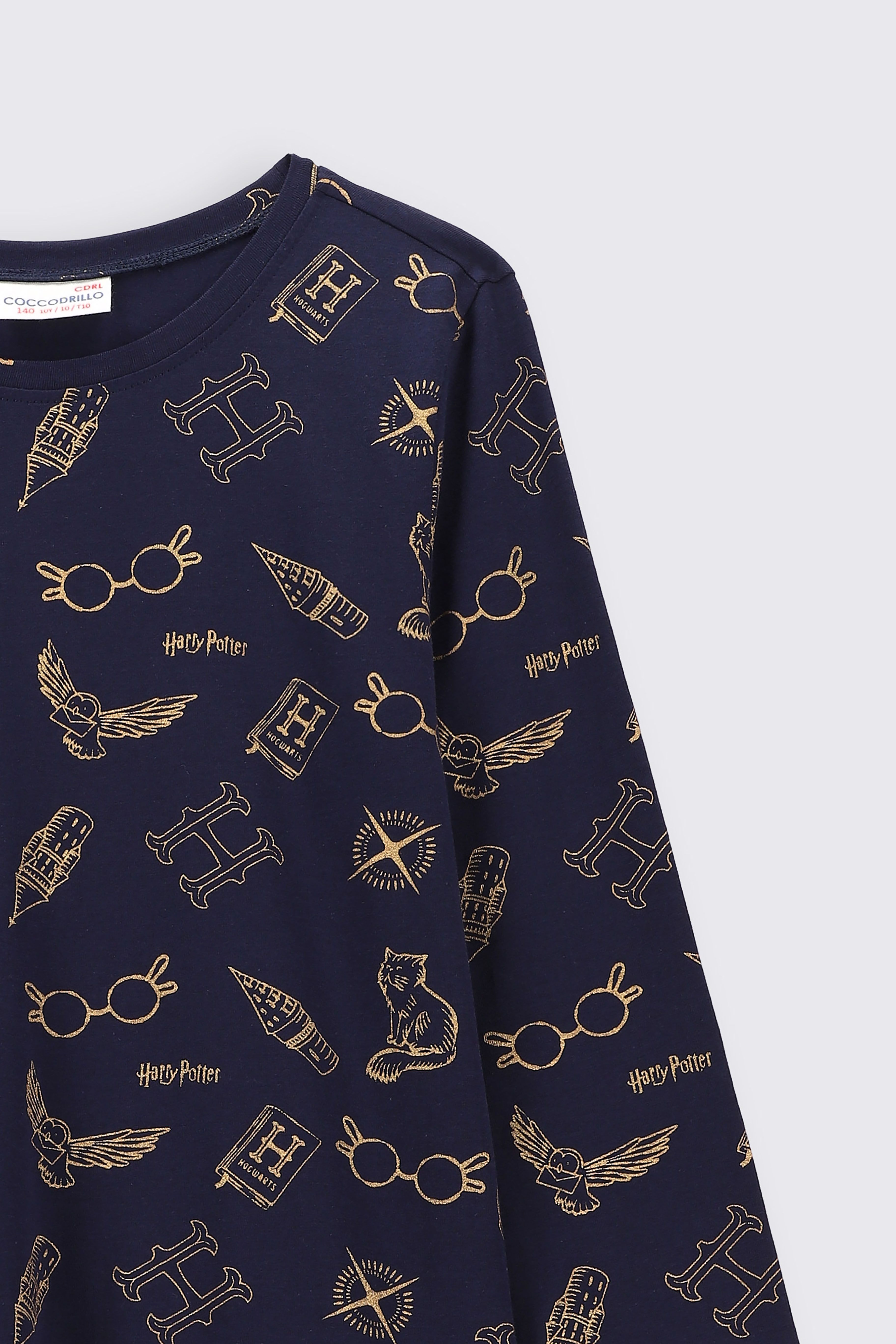 Knitted dress navy blue license from HARRY POTTER Coccodrillo