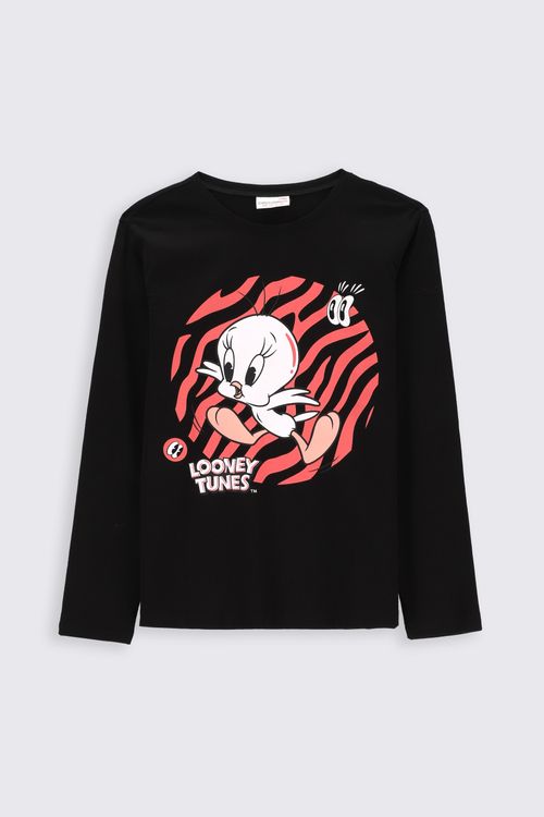 COCCODRILLO T-shirt z długim rękawem rozmiar 152 kolor czarny dla Dziewczynki