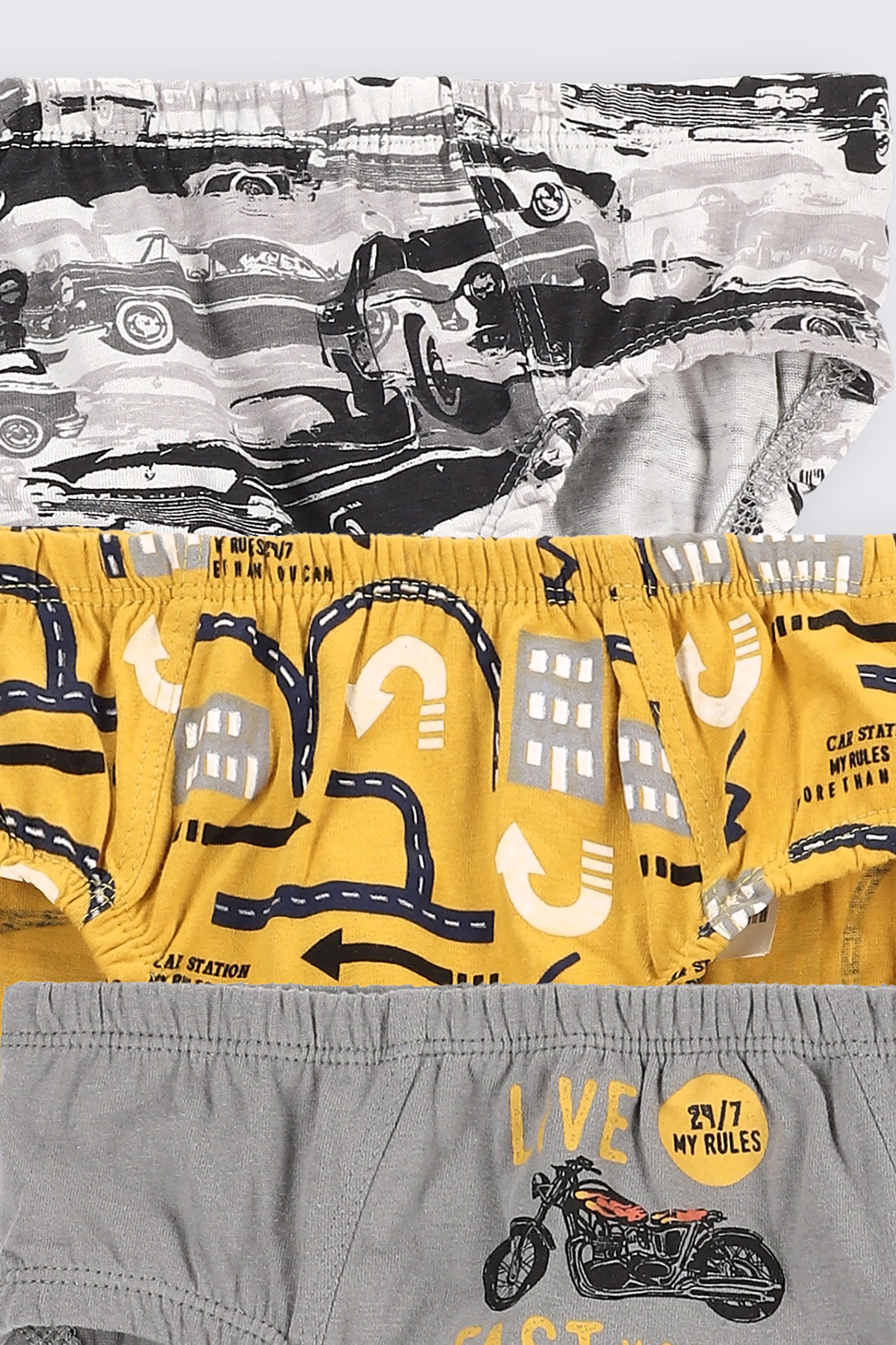 Majtki chłopięce wielokolorowe slipy 3 pack - Coccodrillo